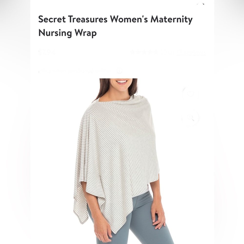 Secret Treasures Women’s Maternity Nursing Wrap Xl-3XL Multi color